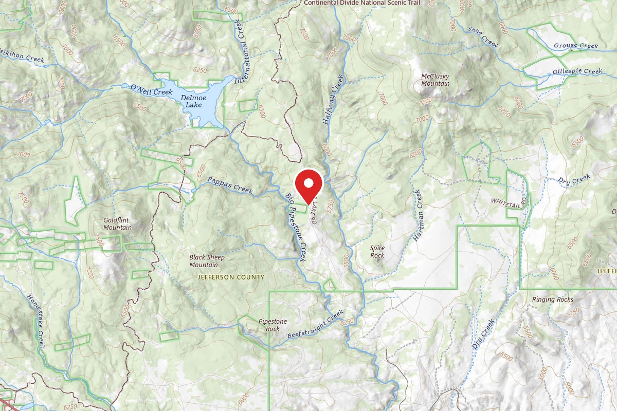 Beaverhead-Deerlodge Dispersed Campsite 100200050201-035