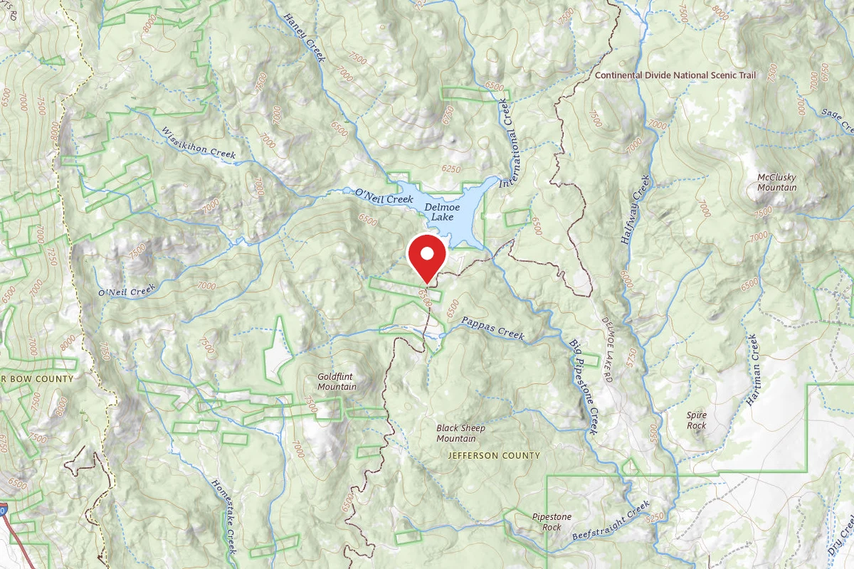 Beaverhead-Deerlodge Dispersed Campsite 100200050201-211