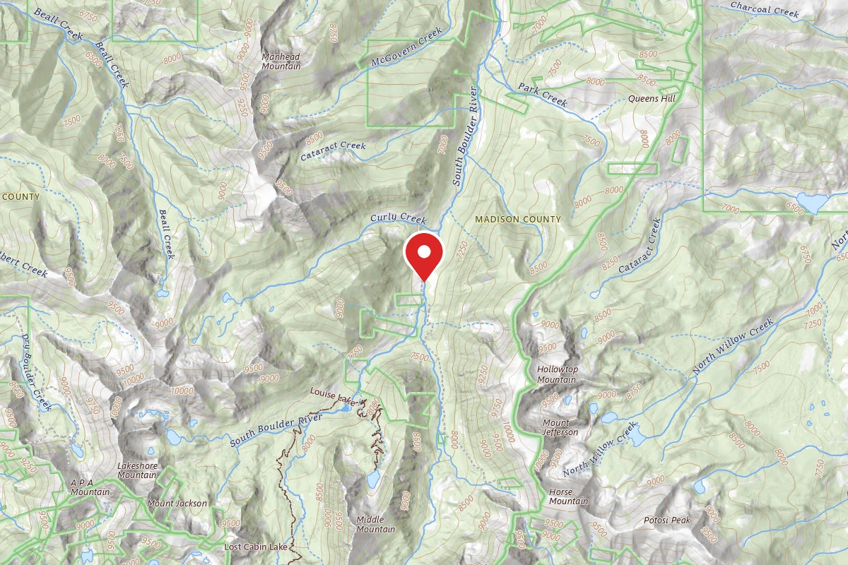 Beaverhead-Deerlodge Dispersed Campsite S BOULDER 107-047D