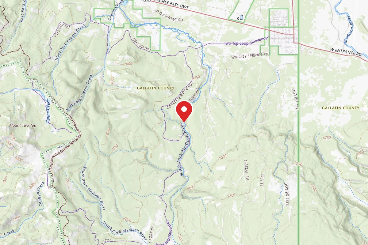 Custer Gallatin Dispersed Campsite UPPERS.FORK02