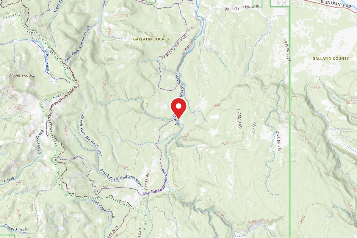 Custer Gallatin Dispersed Campsite UPPERS.FORK01