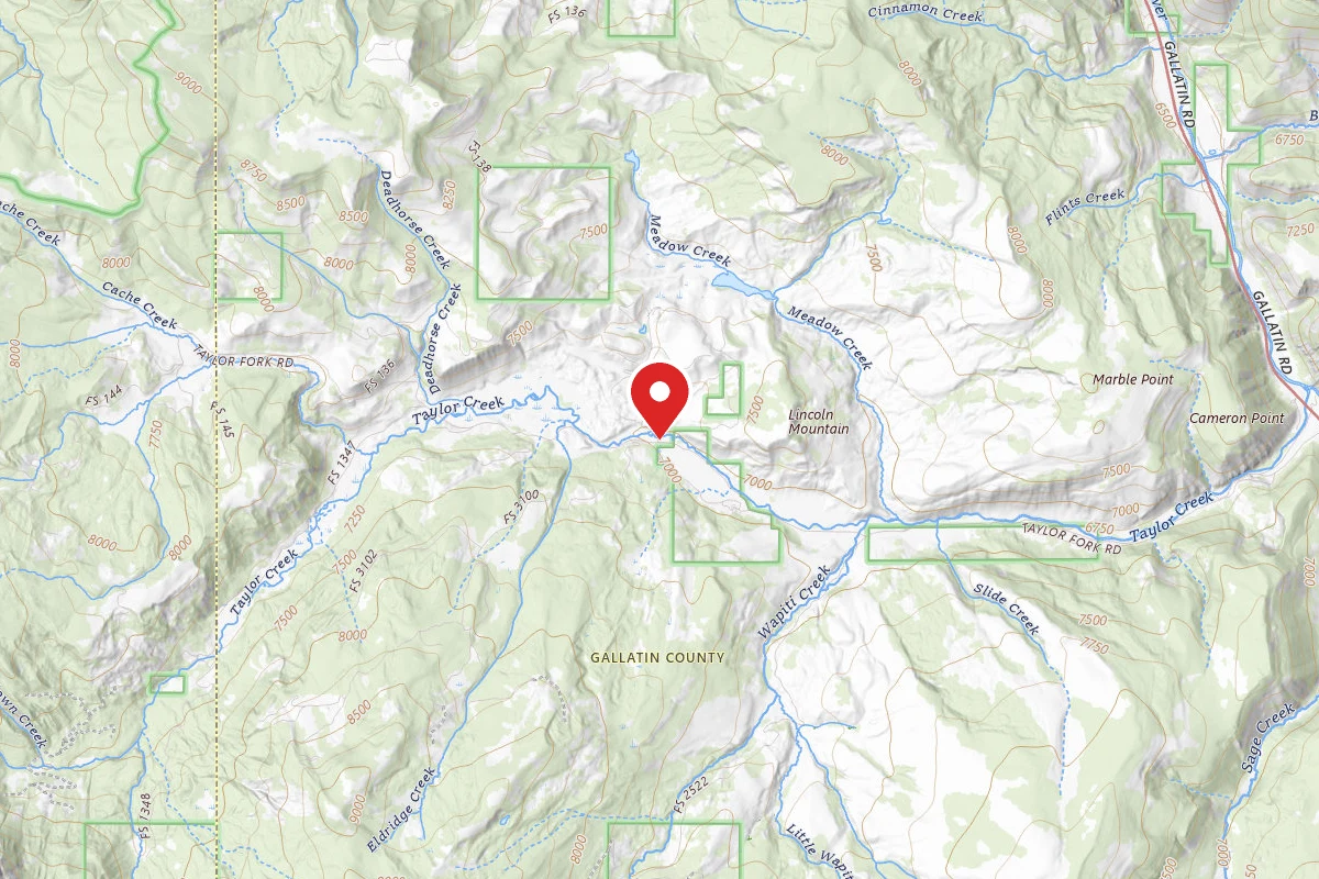 Custer Gallatin Dispersed Campsite MEADOW CREEK 007