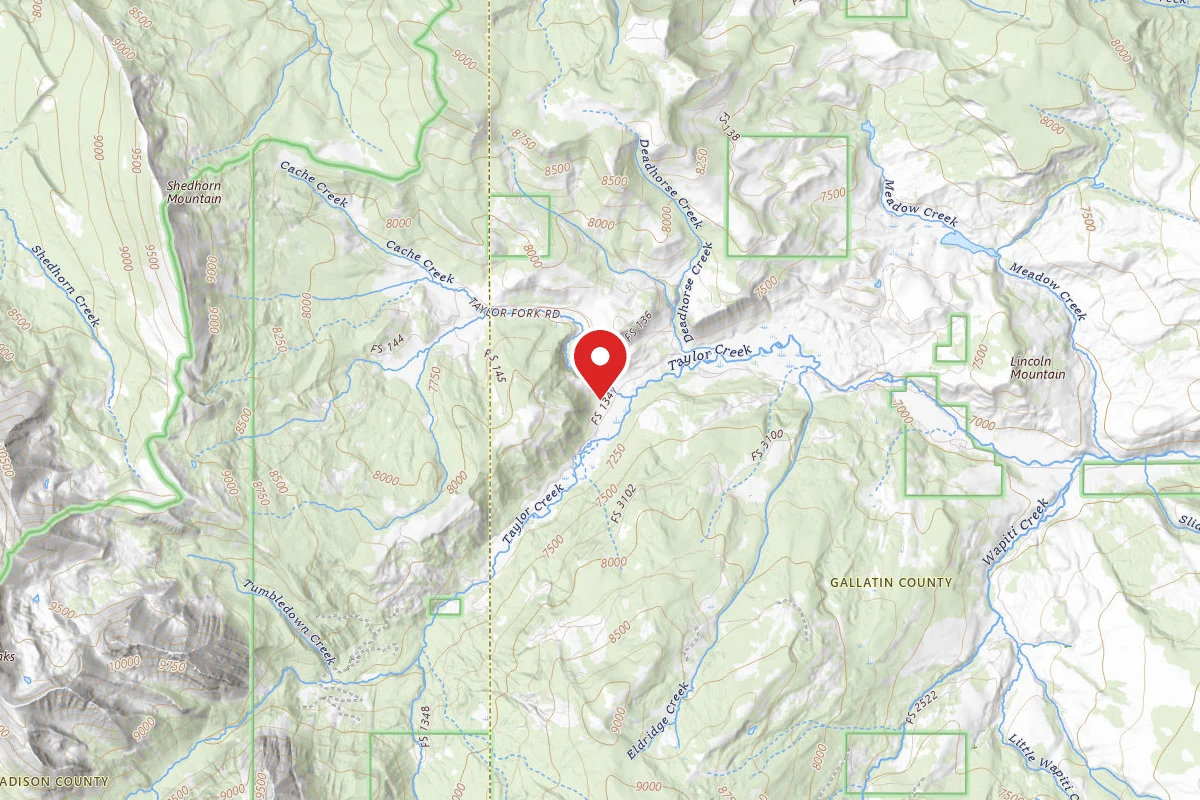 Custer Gallatin Dispersed Campsite TFORK 8.3-015