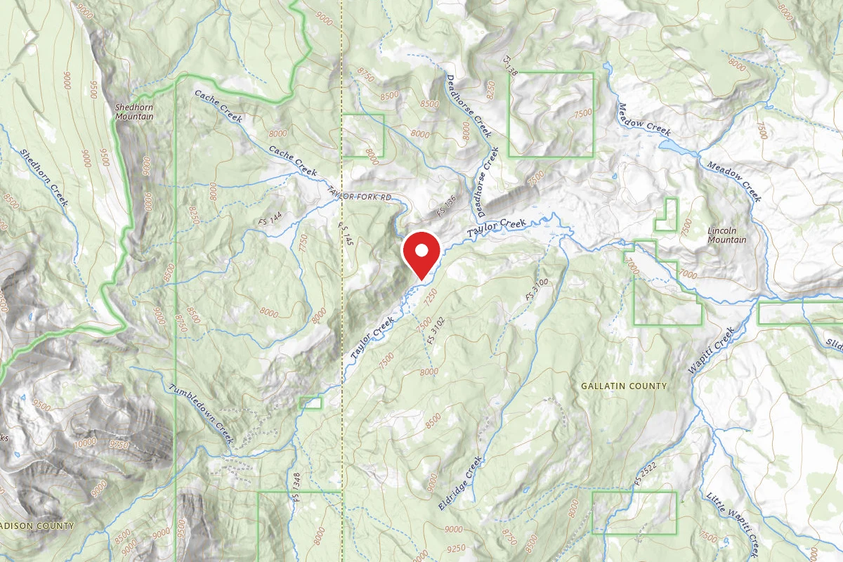 Custer Gallatin Dispersed Campsite TFORK 8.5-017