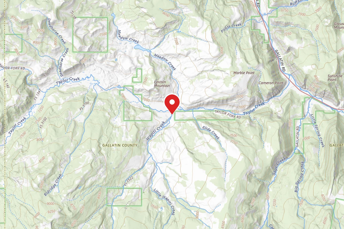 Custer Gallatin Dispersed Campsite ACROSSWAPTOILET005