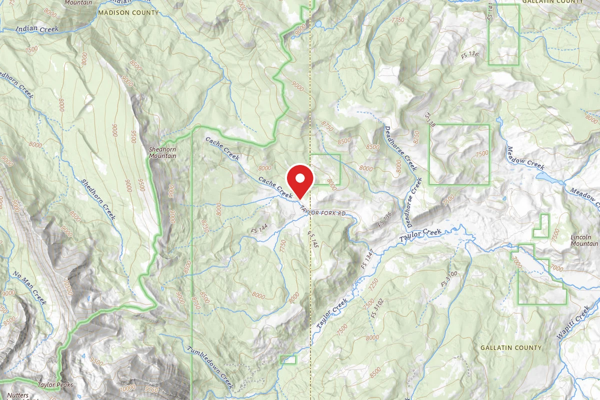 Custer Gallatin Dispersed Campsite CACHE CREEK 3