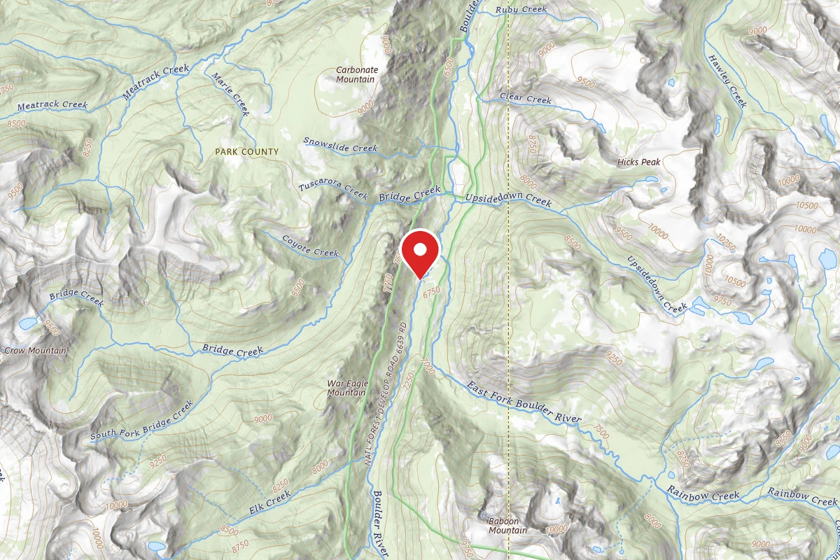 Custer Gallatin Dispersed Campsite BOXCANYON01