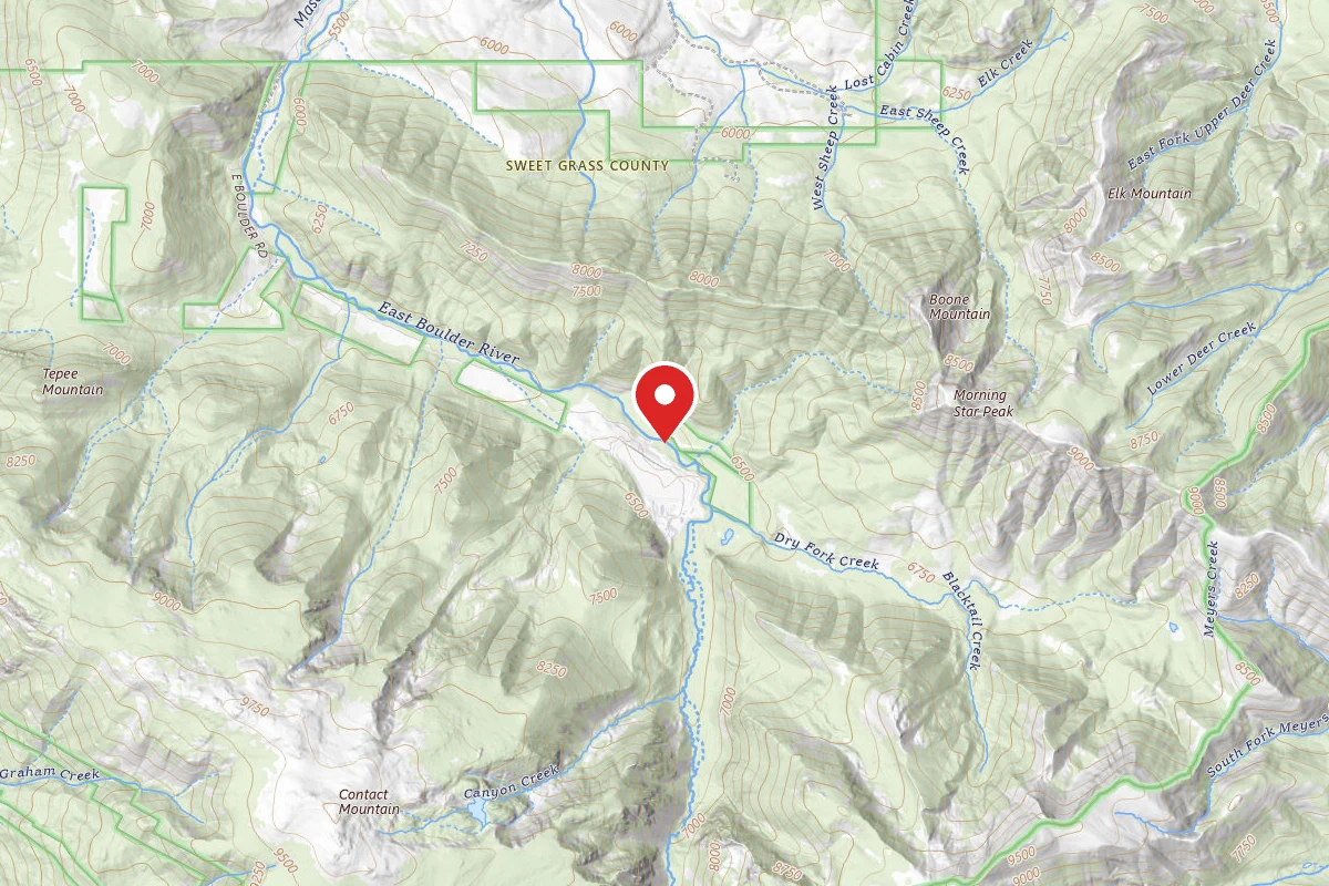 Custer Gallatin Dispersed Campsite DRYFORK-01