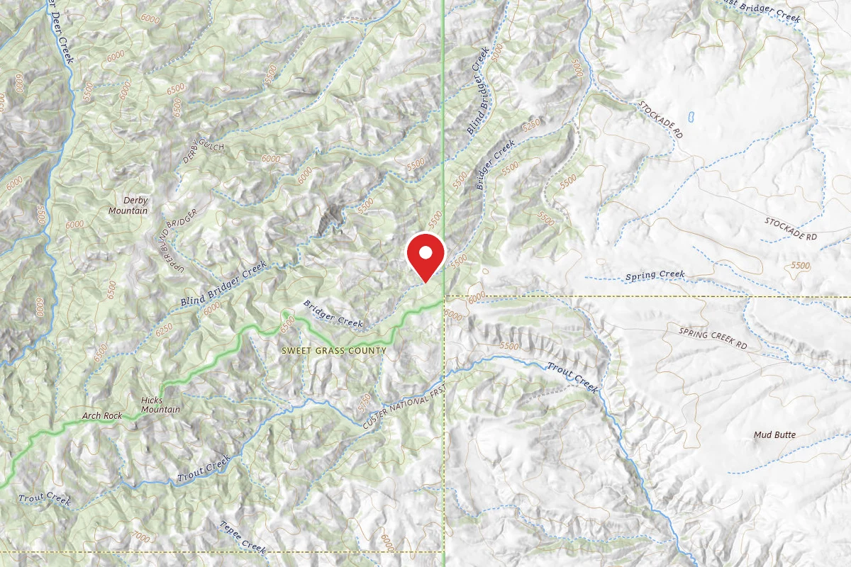Custer Gallatin Dispersed Campsite MAINBRIDGER-01
