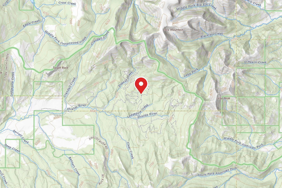 Custer Gallatin Dispersed Campsite SHIELDSLOOP13