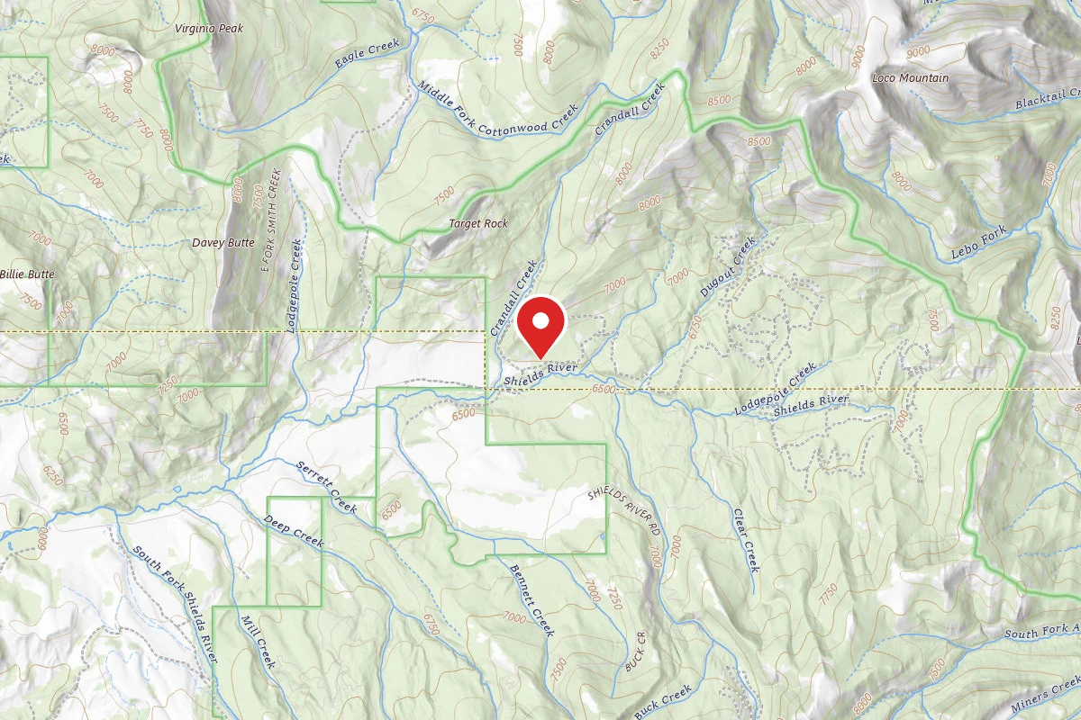 Custer Gallatin Dispersed Campsite SHIELDSLOOP02