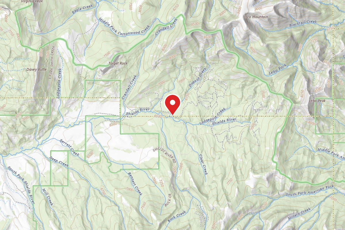Custer Gallatin Dispersed Campsite SHIELDSLOOP09