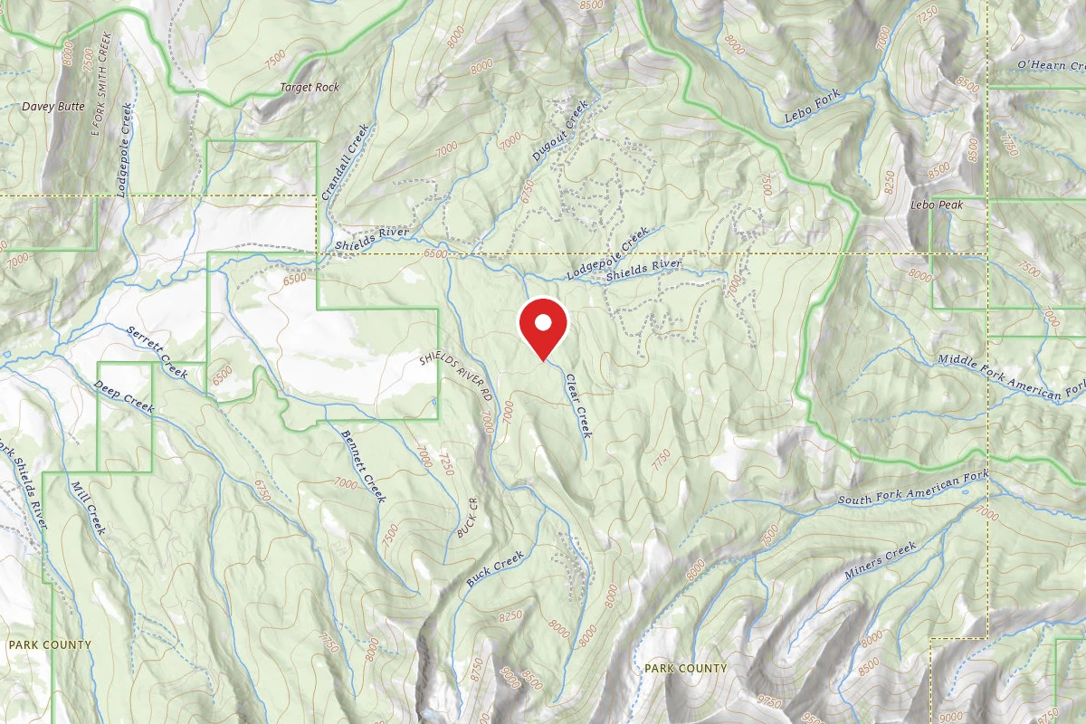Custer Gallatin Dispersed Campsite SHIELDSLOOP25