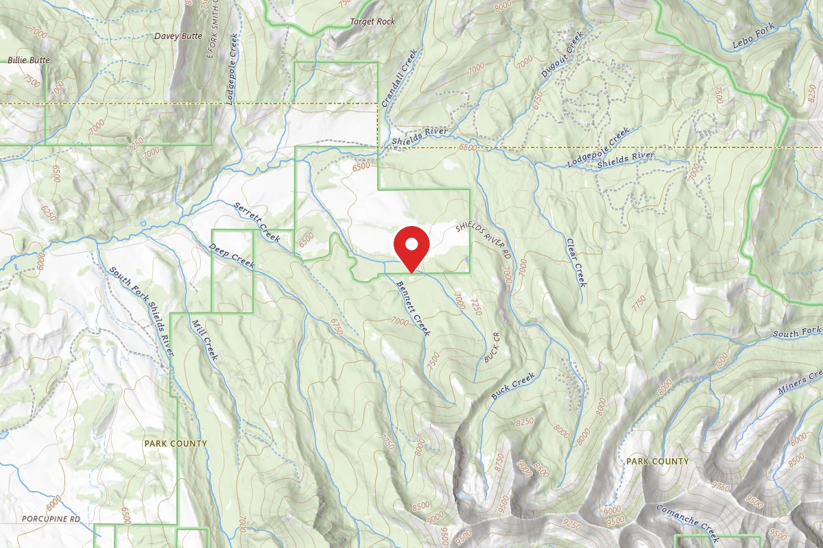 Custer Gallatin Dispersed Campsite SHIELDSLOOP28B