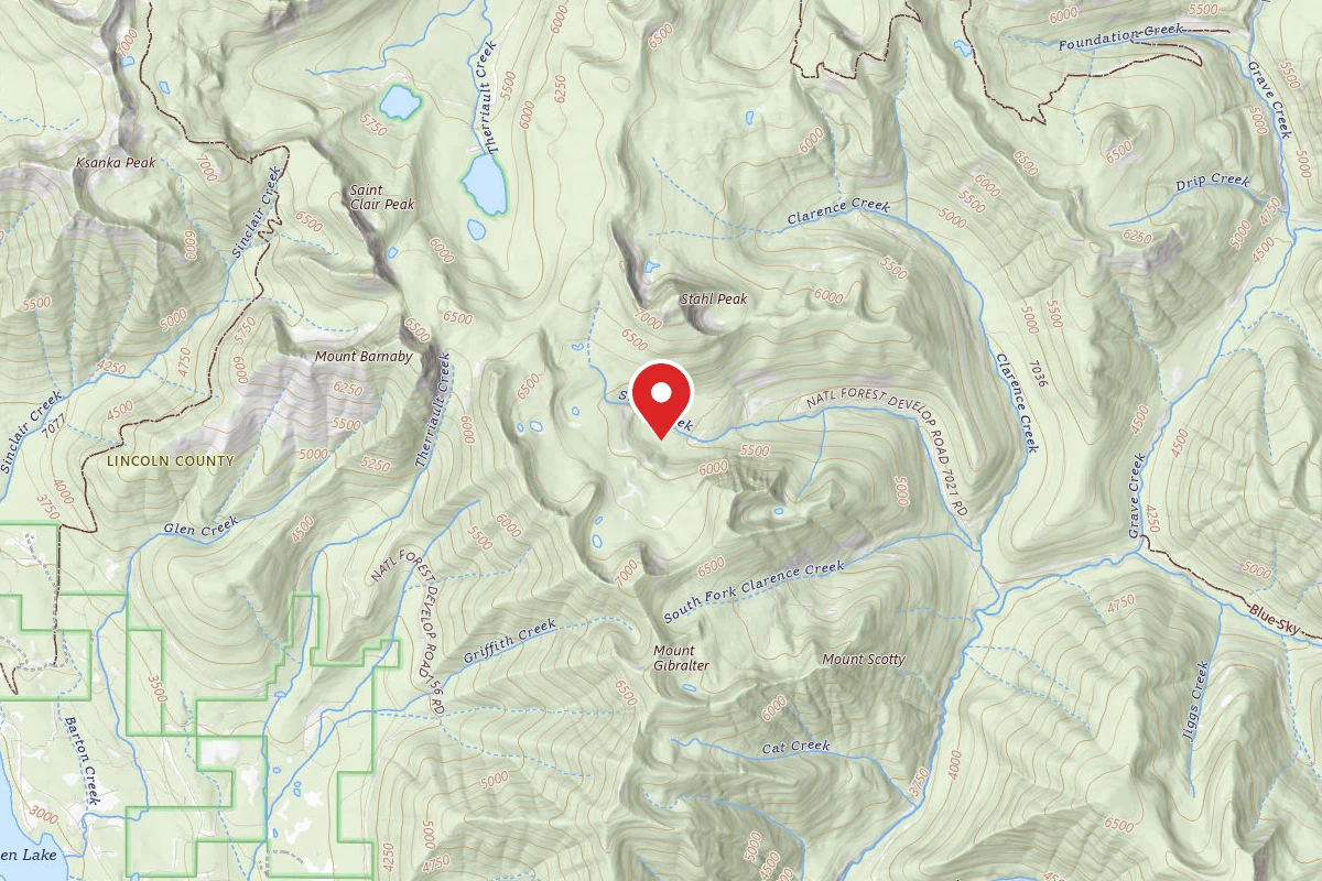 Kootenai Dispersed Campsite RD 7021G-CAMP