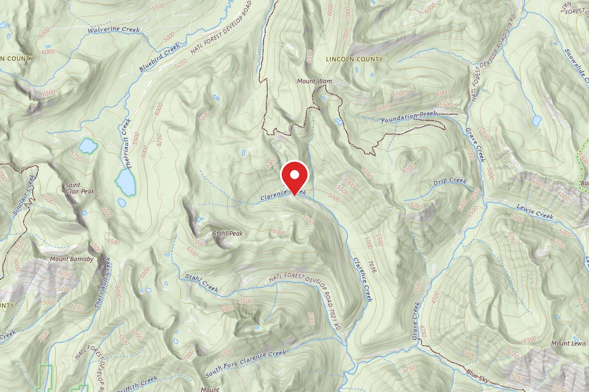 Kootenai Dispersed Campsite CLARENCE 01