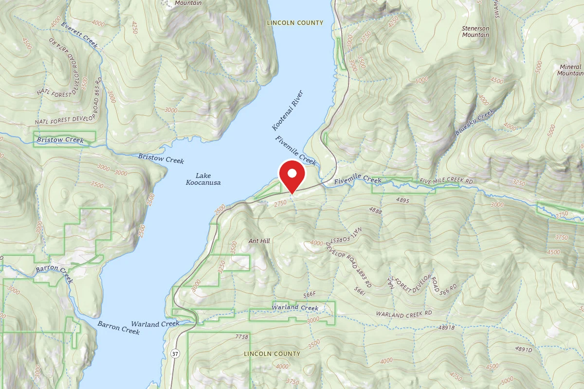 Kootenai Dispersed Campsite RD4888-1