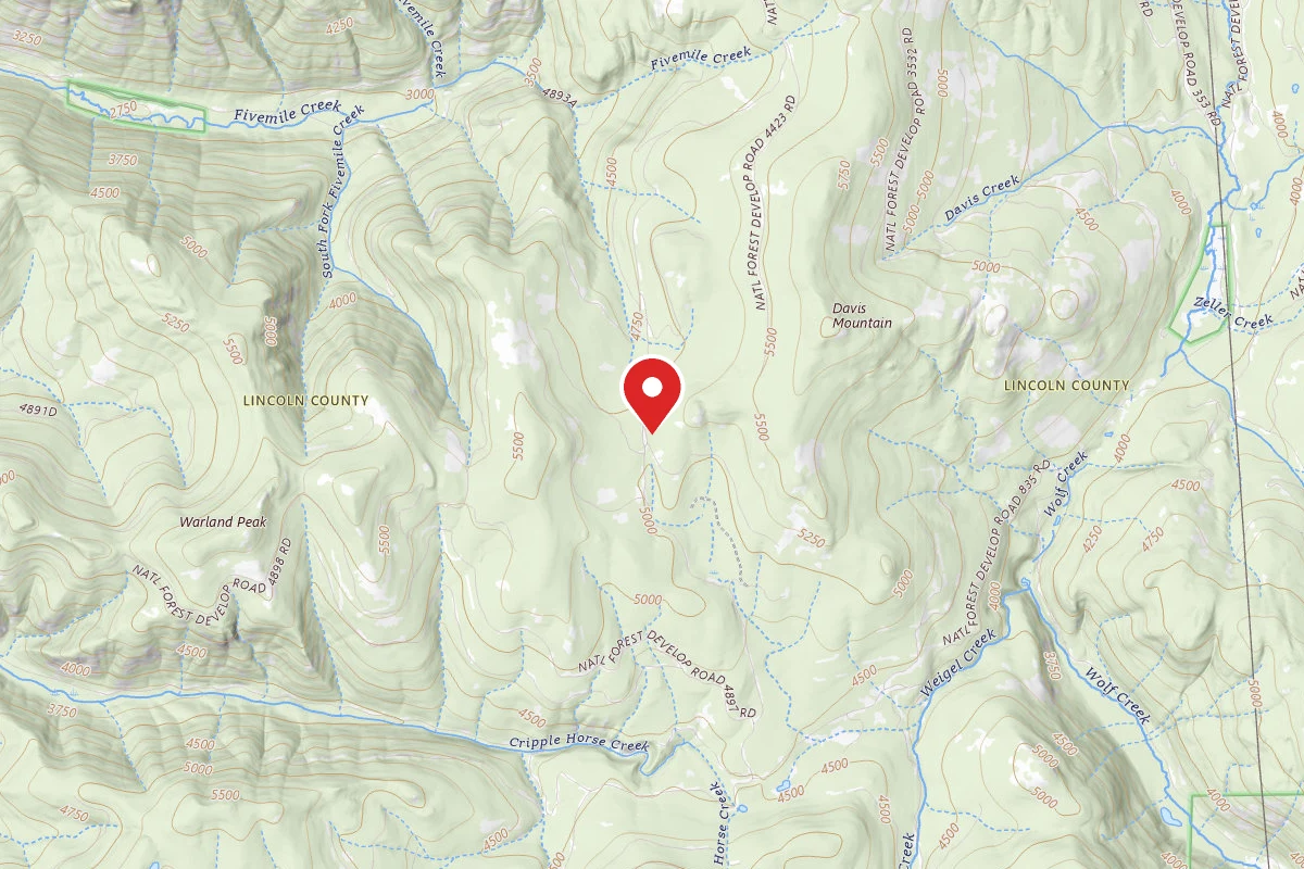 Kootenai Dispersed Campsite RD 4424 SITE 2