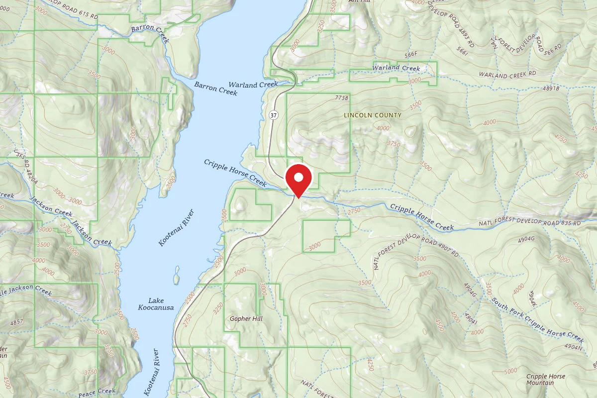 Kootenai Dispersed Campsite RD4925-2