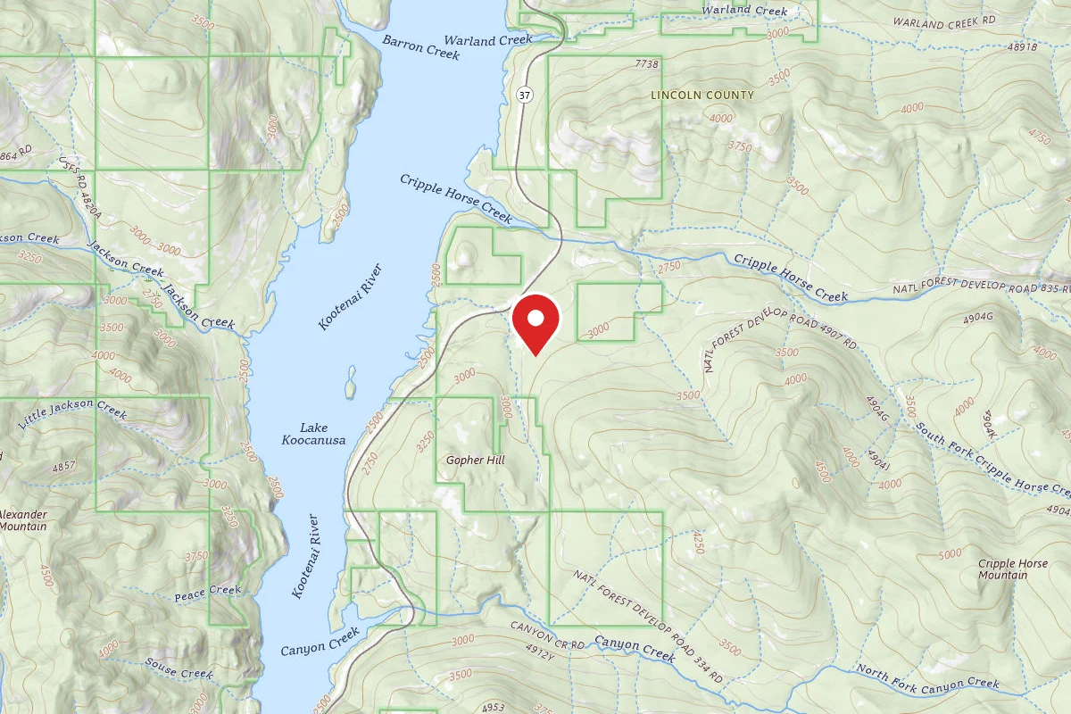 Kootenai Dispersed Campsite RD 4925