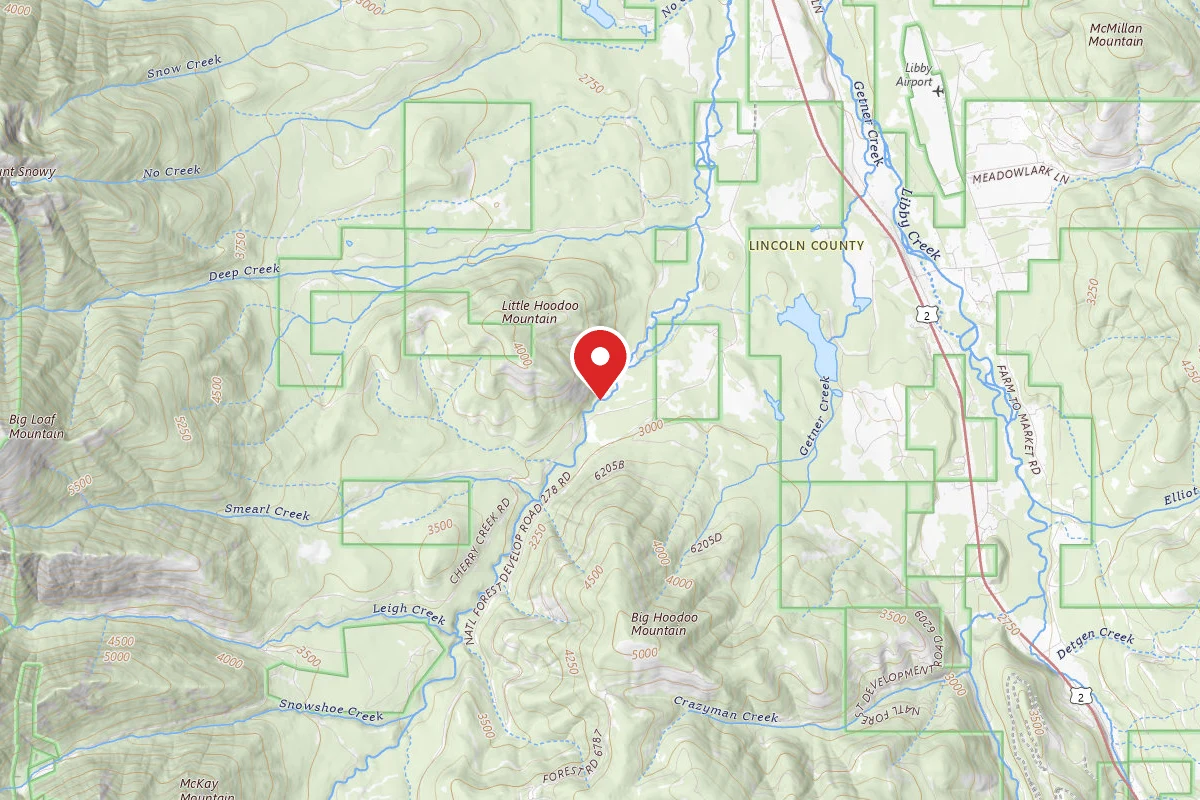 Kootenai Dispersed Campsite RD 5074 SITE 4