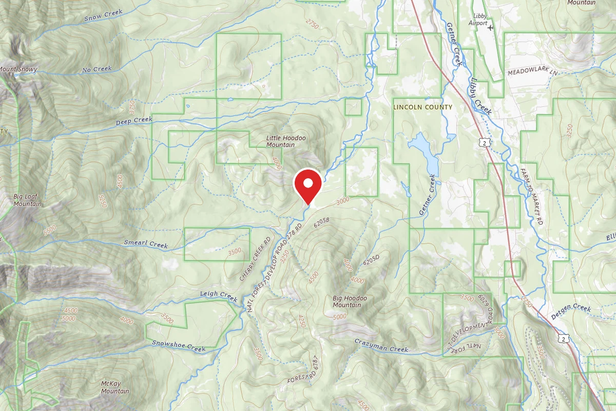 Kootenai Dispersed Campsite RD 867 SITE 4