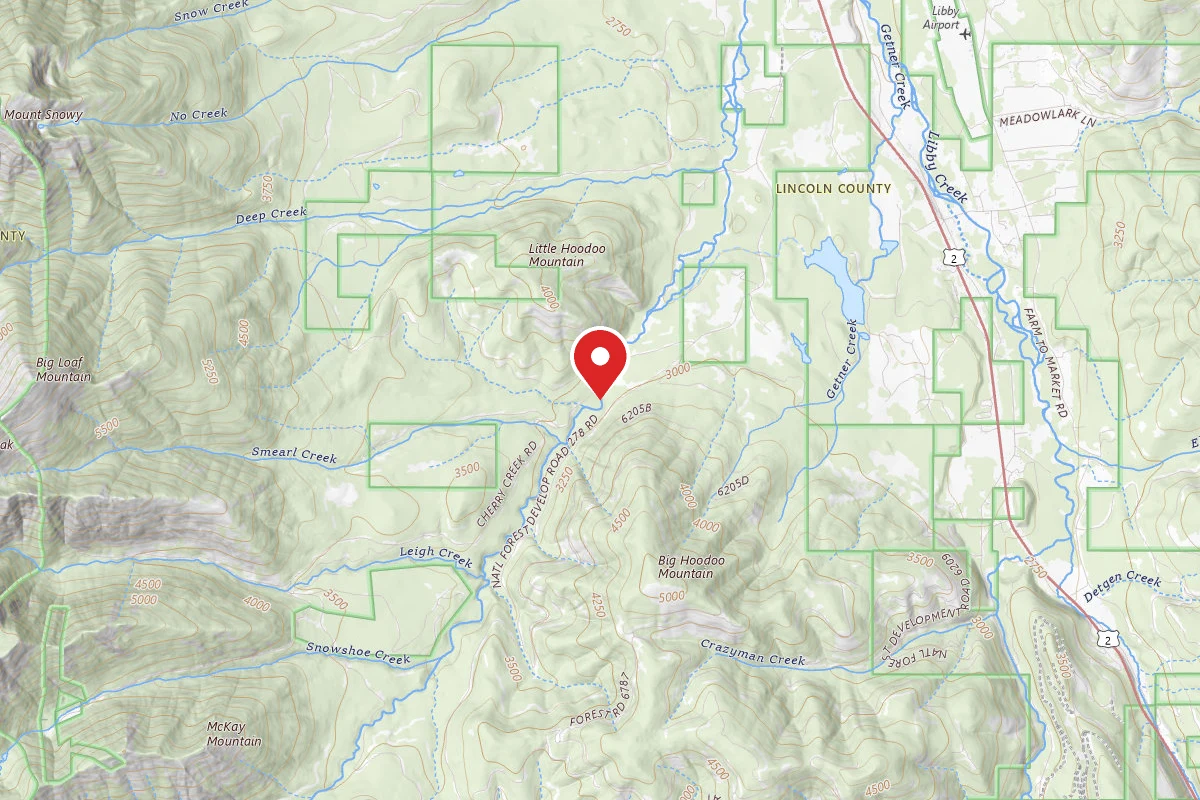 Kootenai Dispersed Campsite RD 867 SITE 5