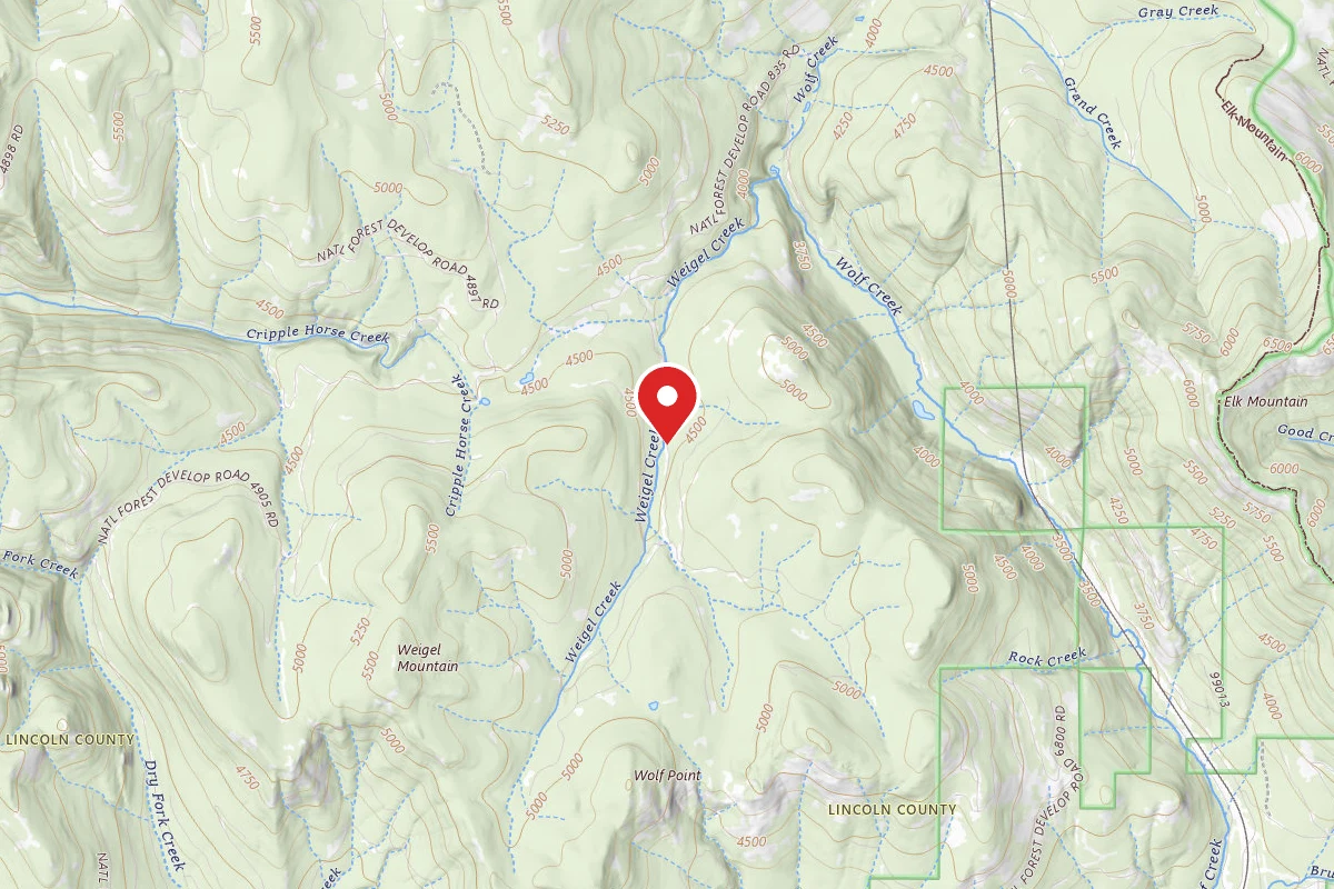 Kootenai Dispersed Campsite RD 6790 SITE 1
