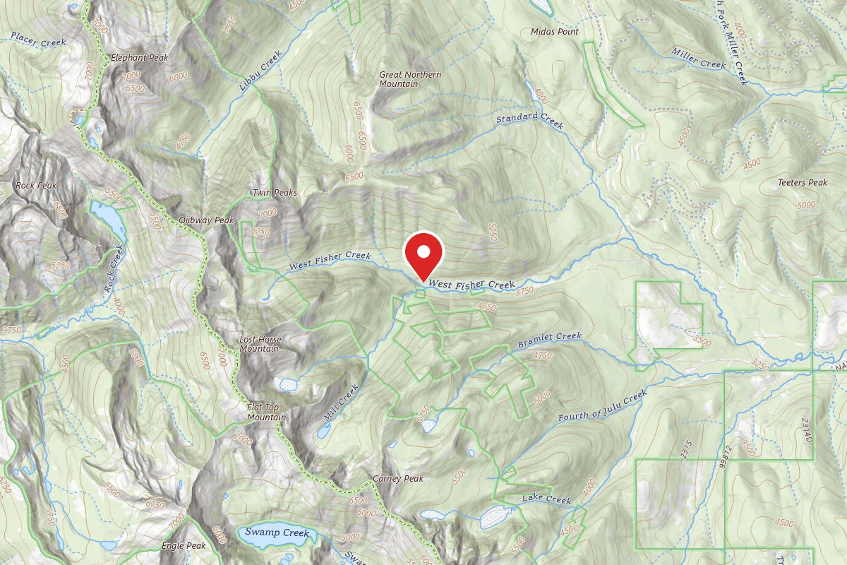 Kootenai Dispersed Campsite RD 6746 SITE 2