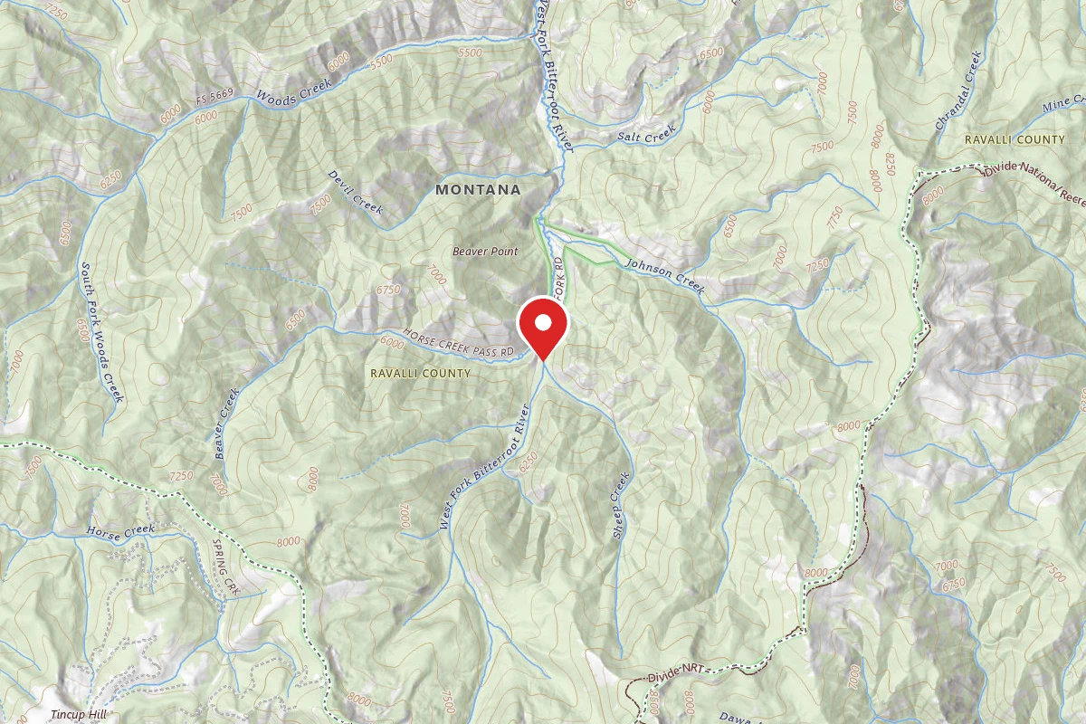 Bitterroot Dispersed Campsite BEAVERCK05A