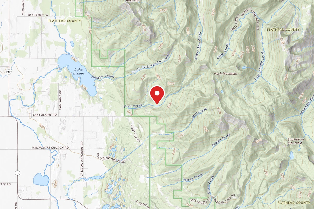 Flathead Dispersed Campsite 5385-4