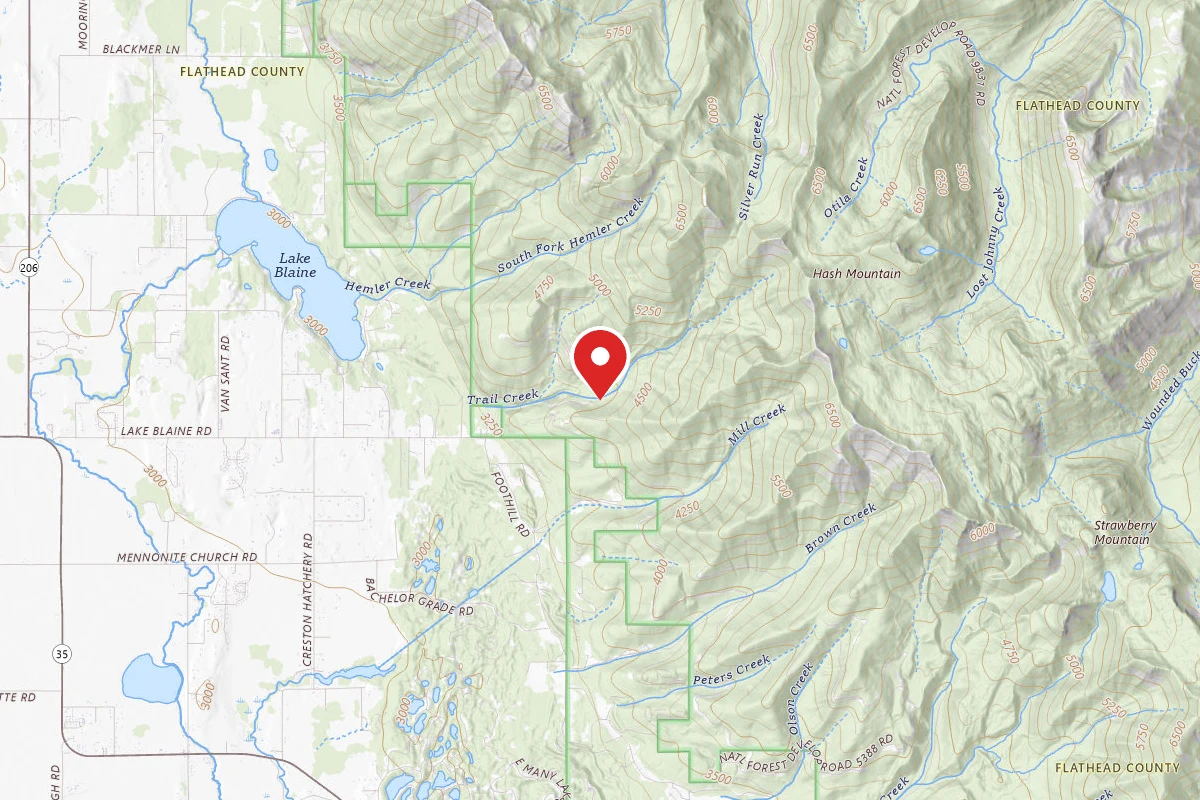 Flathead Dispersed Campsite 5385-5
