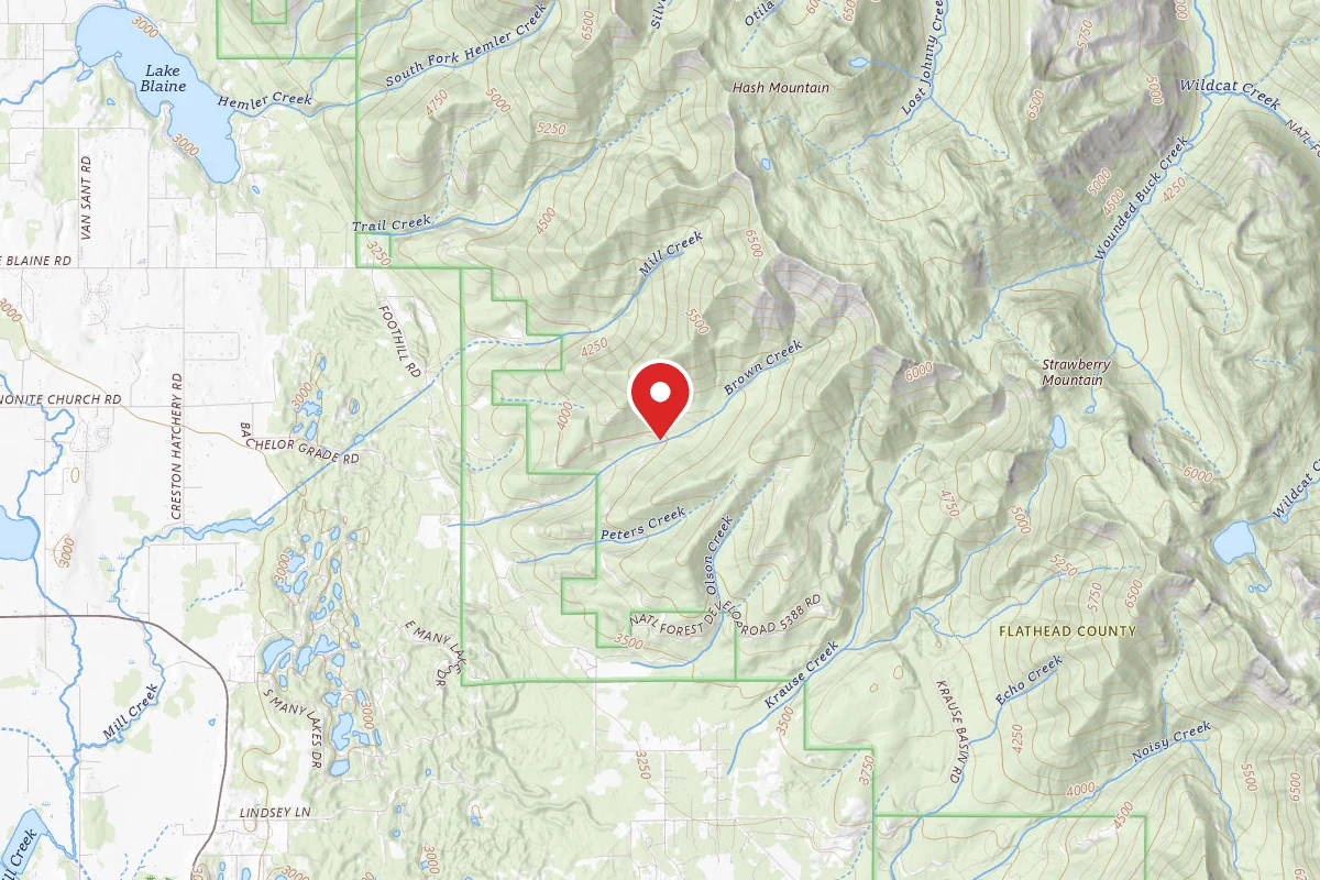 Flathead Dispersed Campsite 5385--11