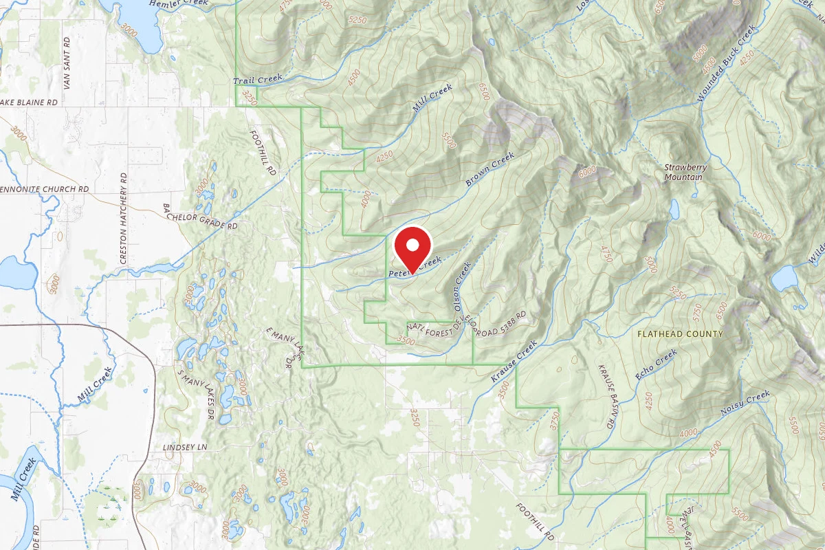 Flathead Dispersed Campsite 5385-17