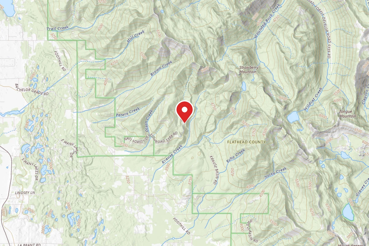 Flathead Dispersed Campsite 5385 5388-7