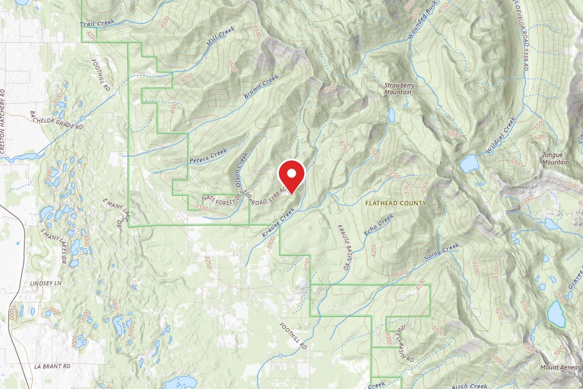 Flathead Dispersed Campsite 5385 5388 -9