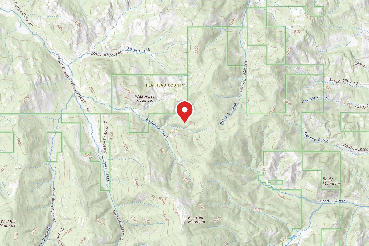 Flathead Dispersed Campsite 916-2991-6 TRUMAN AREA