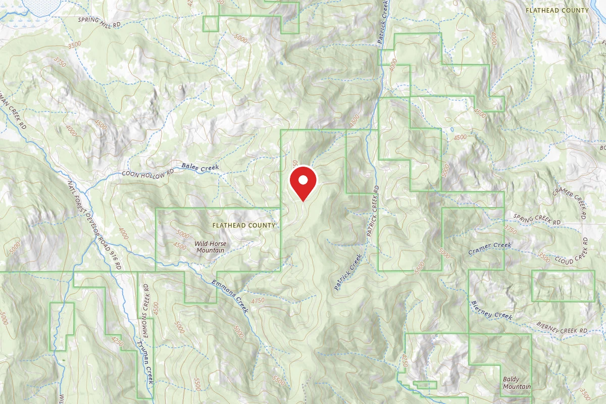 Flathead Dispersed Campsite 916-2991-10 TRUMAN AREA