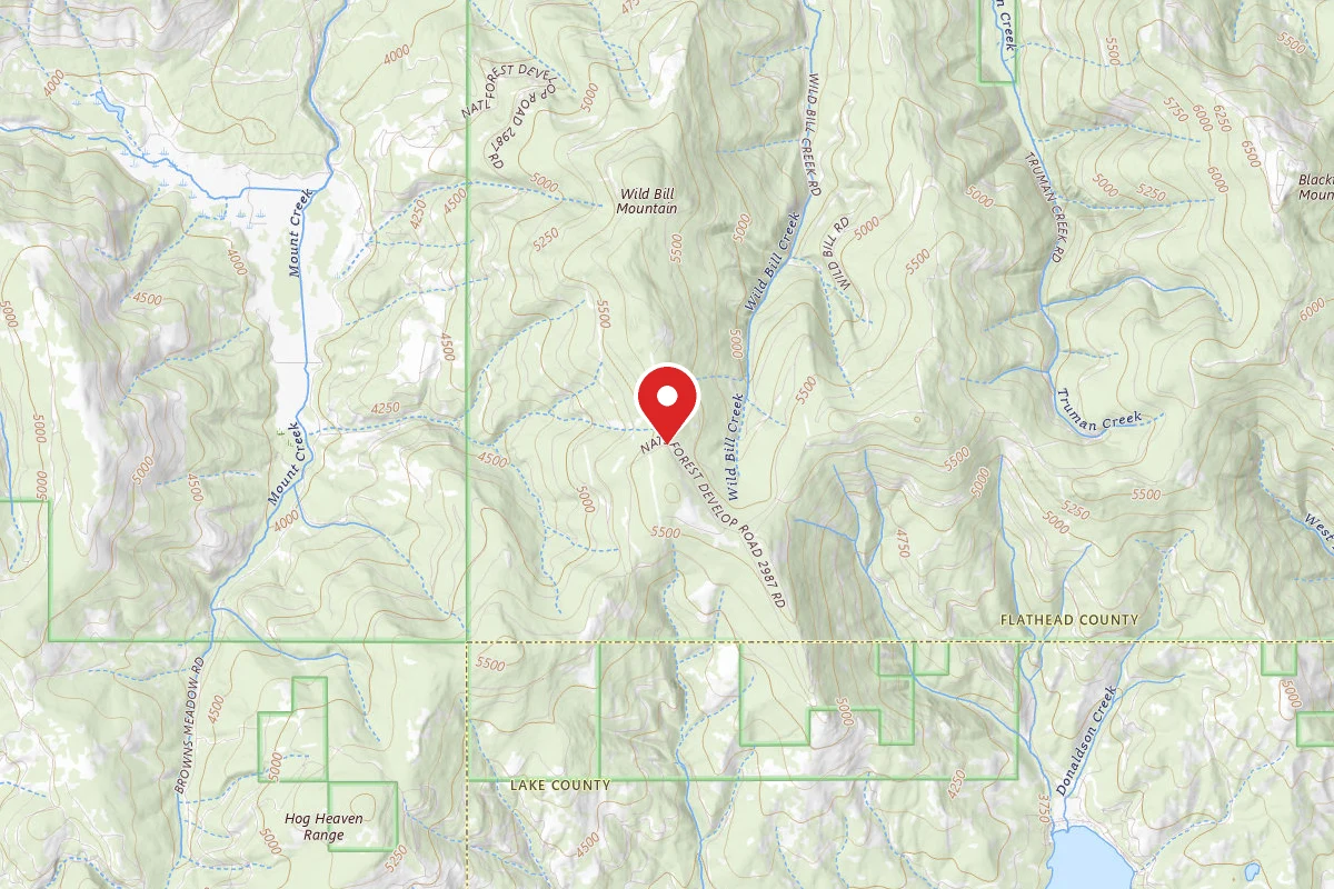 Flathead Dispersed Campsite 2987-5371-1 BROWNS MEADOW AREA