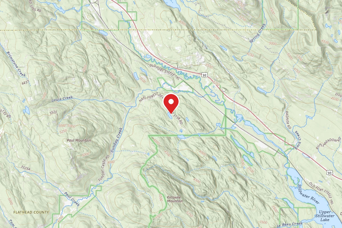 Kootenai Dispersed Campsite SMOKEY LAKE 1