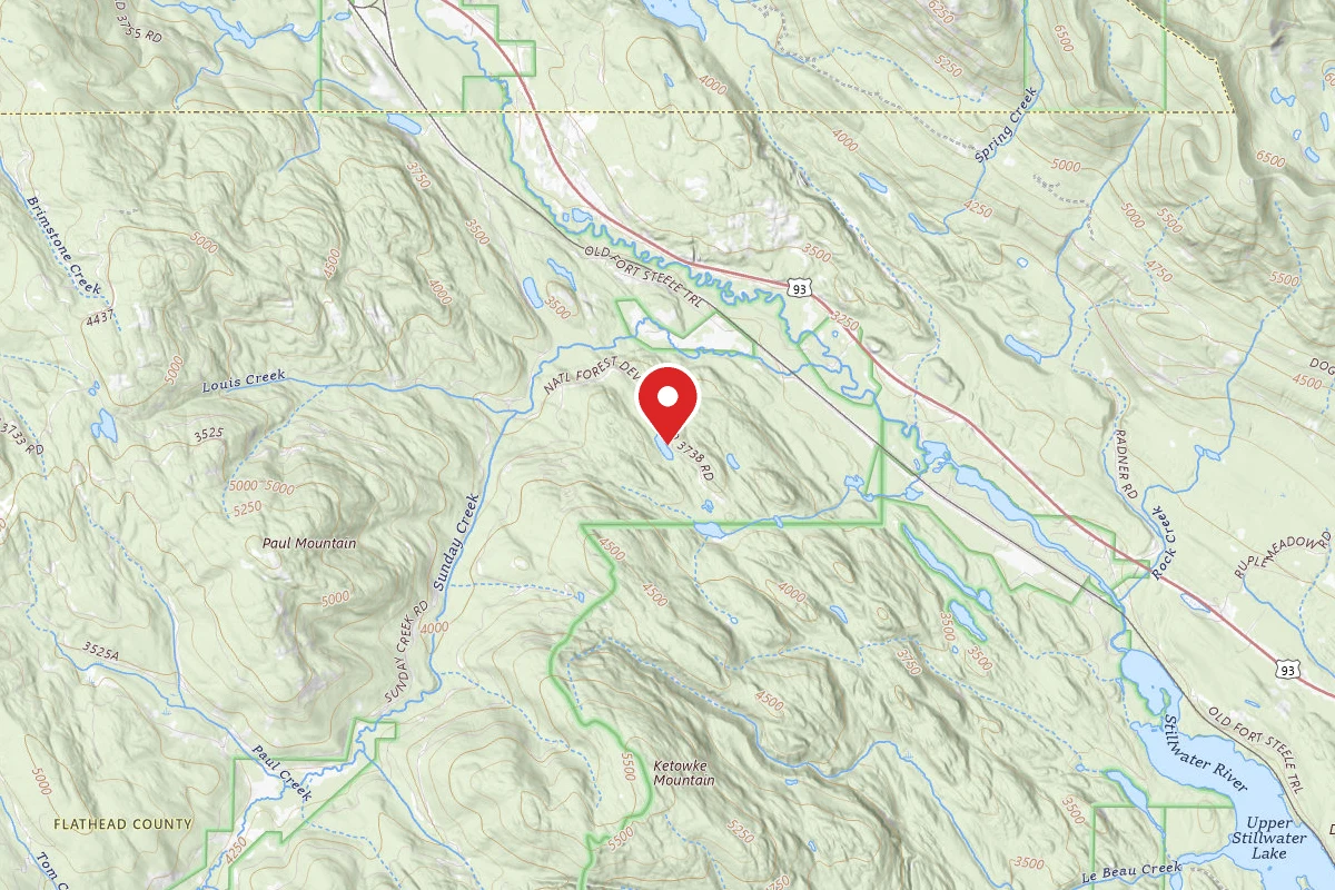 Kootenai Dispersed Campsite SMOKEY LAKE 2