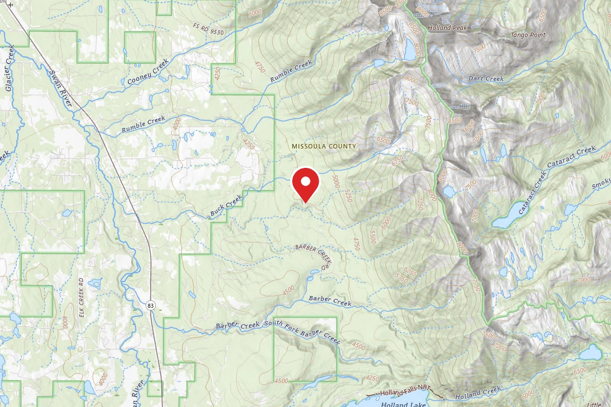Flathead Dispersed Campsite 905-1 BARBER END OF ROAD