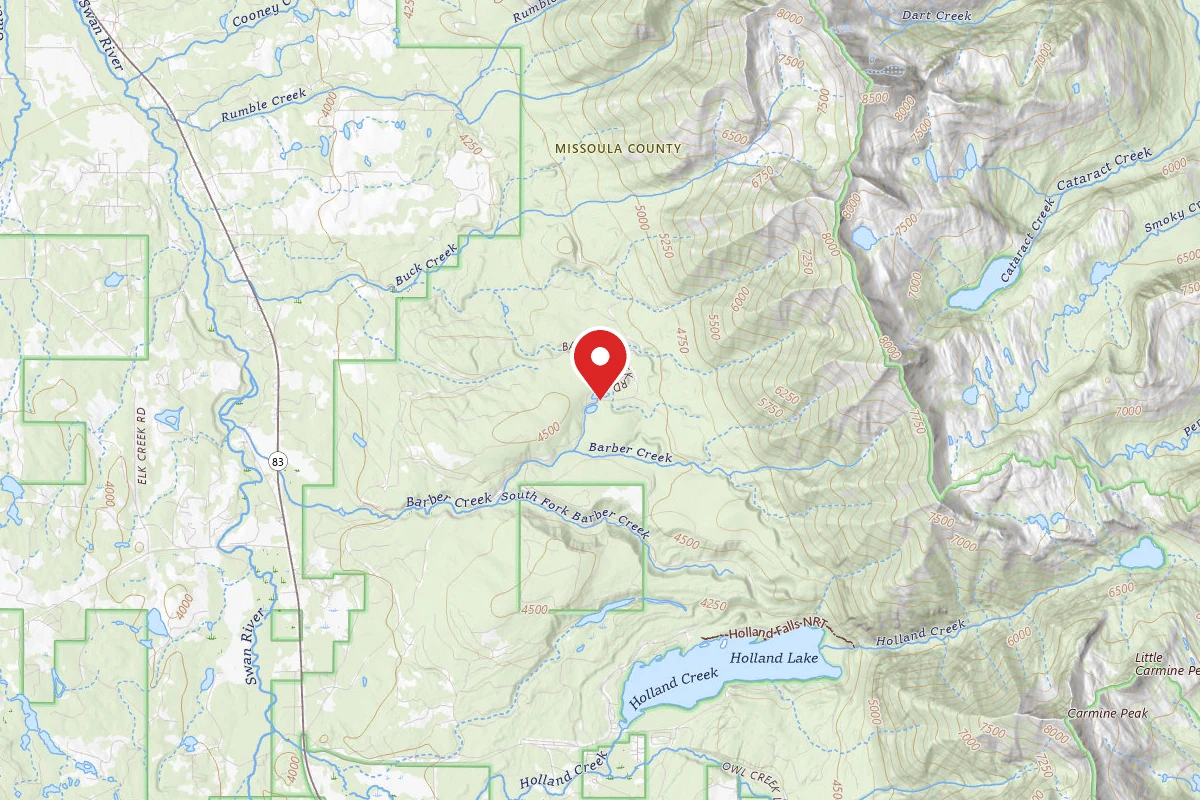 Flathead Dispersed Campsite 905-4 BARBER CREEK RD
