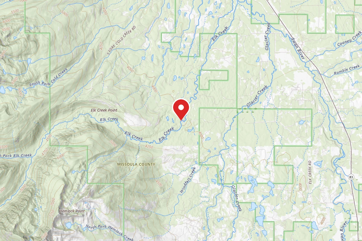 Flathead Dispersed Campsite 9591-4 ELK CREEK AREA