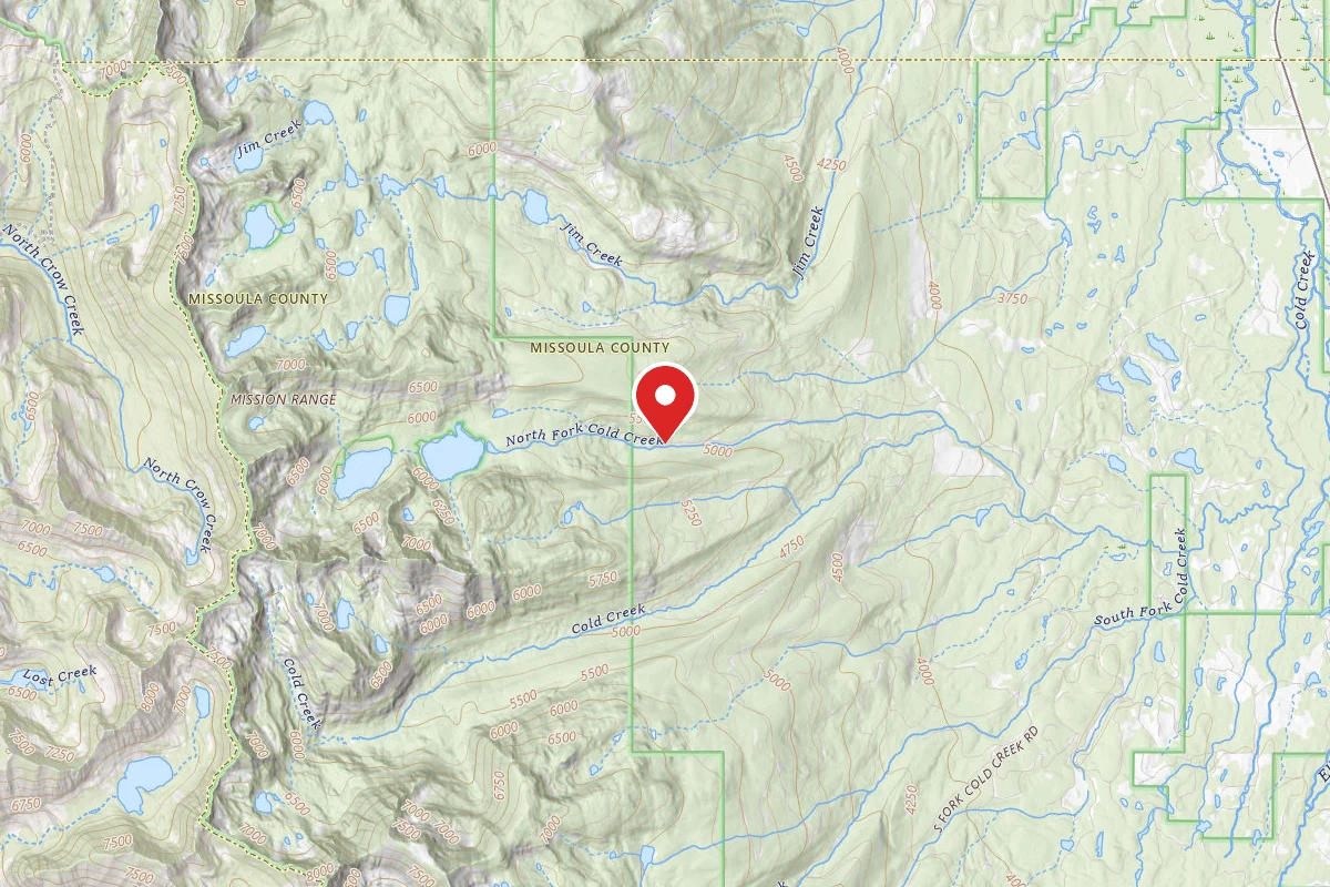 Flathead Dispersed Campsite RD 9599-1 COLD LAKES TH CAMPSITE