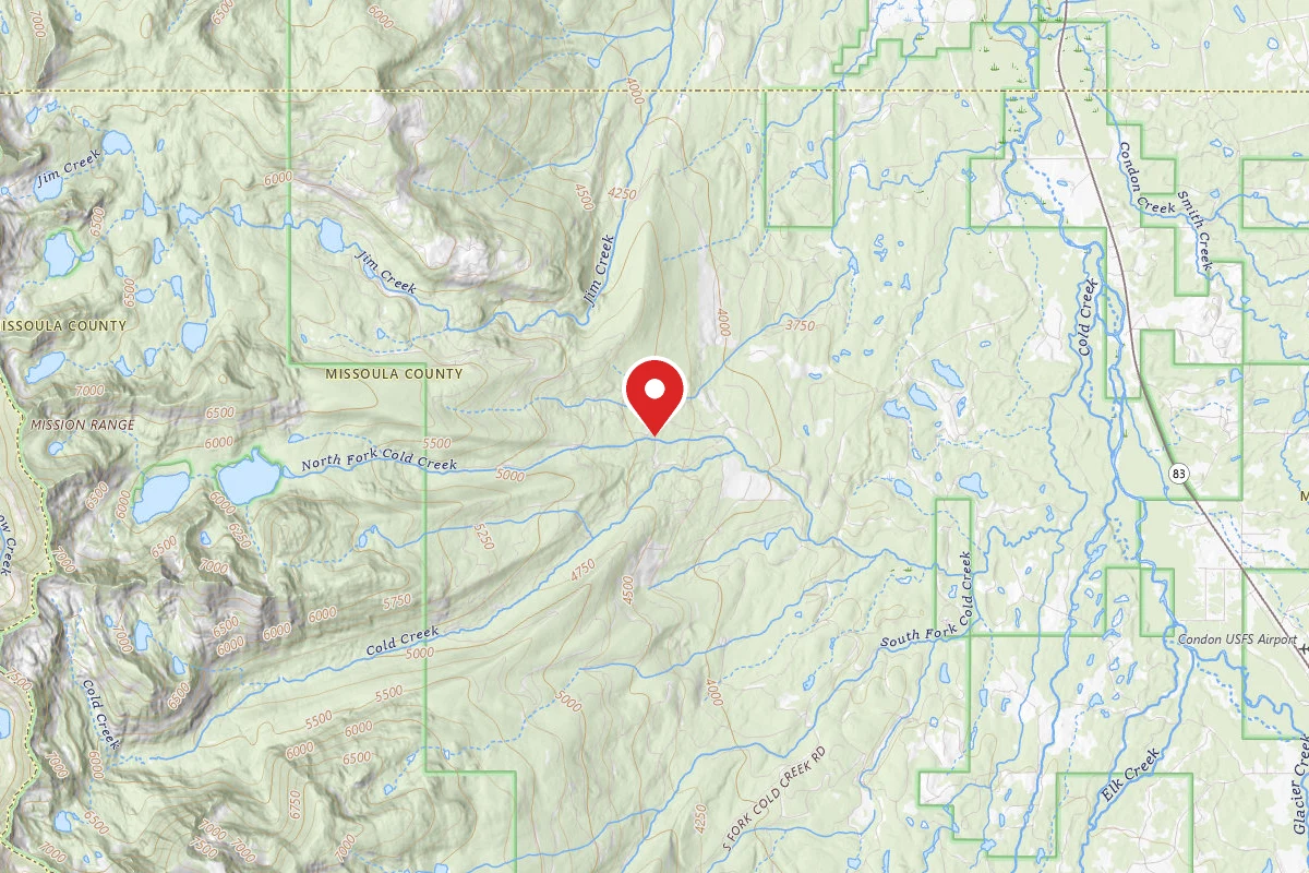 Flathead Dispersed Campsite 9568-1 COLD LAKES ROAD