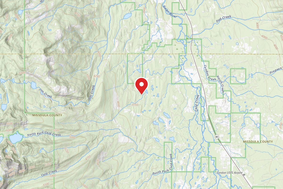 Flathead Dispersed Campsite 888-3 PECK LAKE AREA