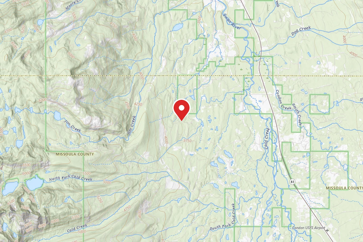 Flathead Dispersed Campsite 888-4 PECK LAKE AREA