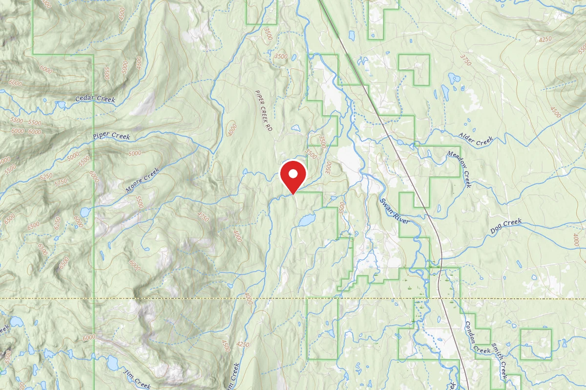 Flathead Dispersed Campsite 888-6 PECK LAKE AREA