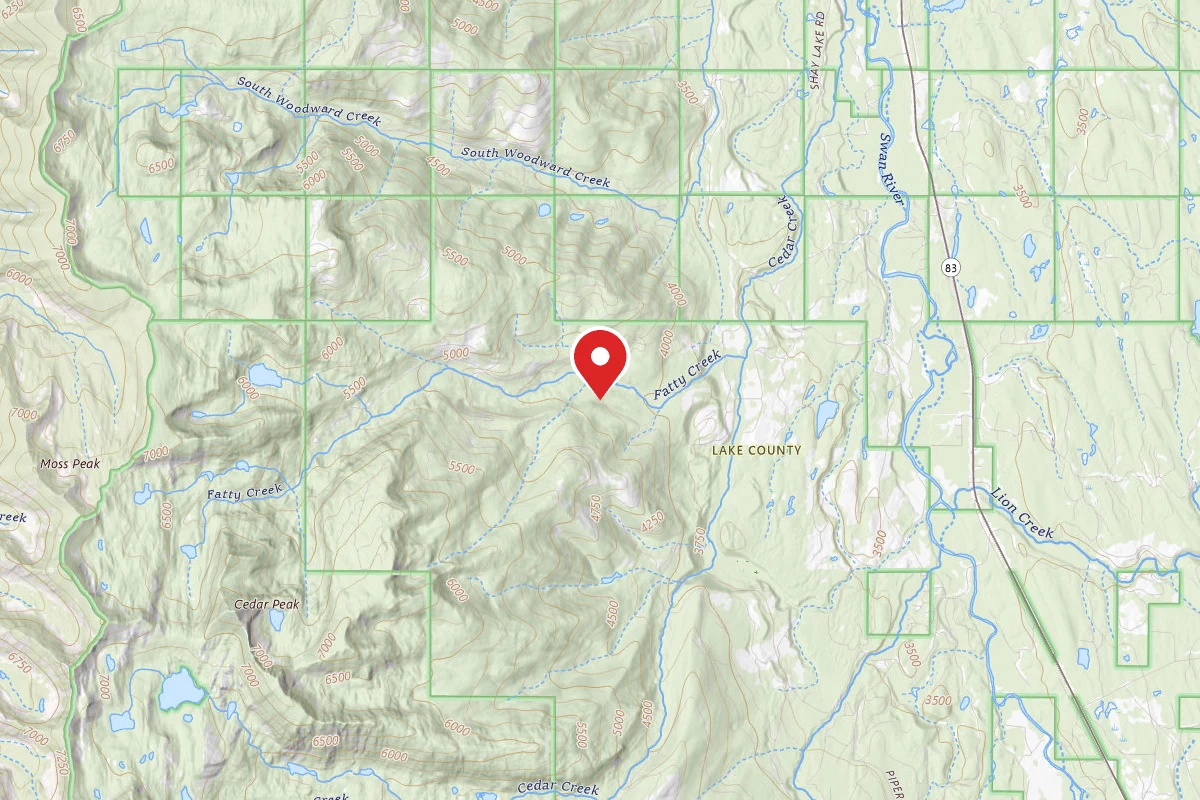 Flathead Dispersed Campsite 10381-3 FATTY CREEK AREA